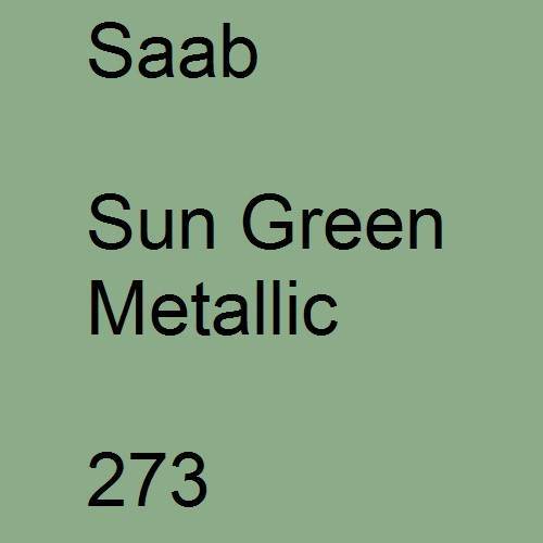 Saab, Sun Green Metallic, 273.